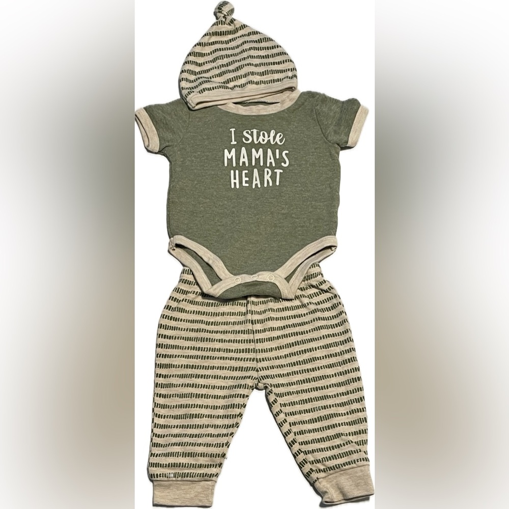 Baby Essentials 3pc outfit sz 6mo